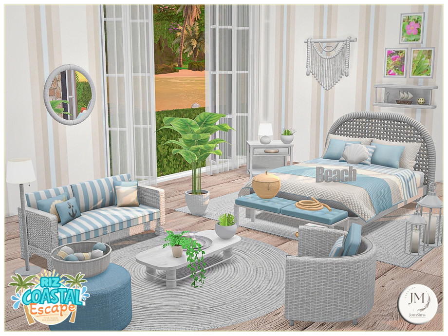 Галерея мода Набор для спальни Riz coastal escape bedroom #3